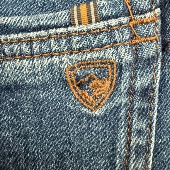 Kuhl Kontour Boyfriend Denim Straight Leg Cropped Jeans Vintage Blue Size 12 - Picture 8 of 13